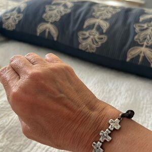 Silver Cross Charm Bracelet